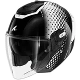 Shark SHARK, Jet-Motorradhelm RS JET STRIDE Black White KWK, L