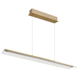 GLOBO LIGHTING LED-Hängeleuchte "MURIELLA", gold (messingfarben matt), 1 flammig, H: 150,00cm,, Lampen, höhenverstellbare Konstruktion