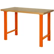 BAHCO Werkbank Holz 1800 mm x 750 mm x 1030 mm orange