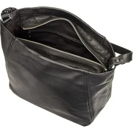 Liebeskind Berlin Hobo Bag M Leder/ Baumwolle Black