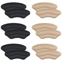 Fersenpolster,6 Paar Antirutsch Fersenkissen für zu Große Schuhe,Fersenschutz, Fersenkissen für schuhe,Selbstklebende Fersenhalter gegen Blasen Reibung