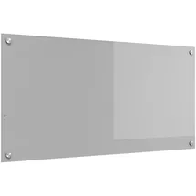 vidaXL Küchenrückwand Hellgrau 100 x 50 x 0,6 cm Gehärtetes Glas vidaXL