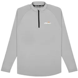 ellesse Herren Langarm-Shirt BOVARO - Fitness, Sport, Stehkragen, Zipper, Logo Grau L