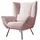 KAWOLA Iva Cord-Stoff 90 x 112 x 94 cm rosa