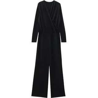Someday Damen Jumpsuit | Jumpsuit CANDELIA Wide mit Glitzer-Effekt Black, 40 - 40W