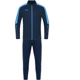 Jako Power Polyester Trainingsanzug Kinder 910 marine/skyblue 140