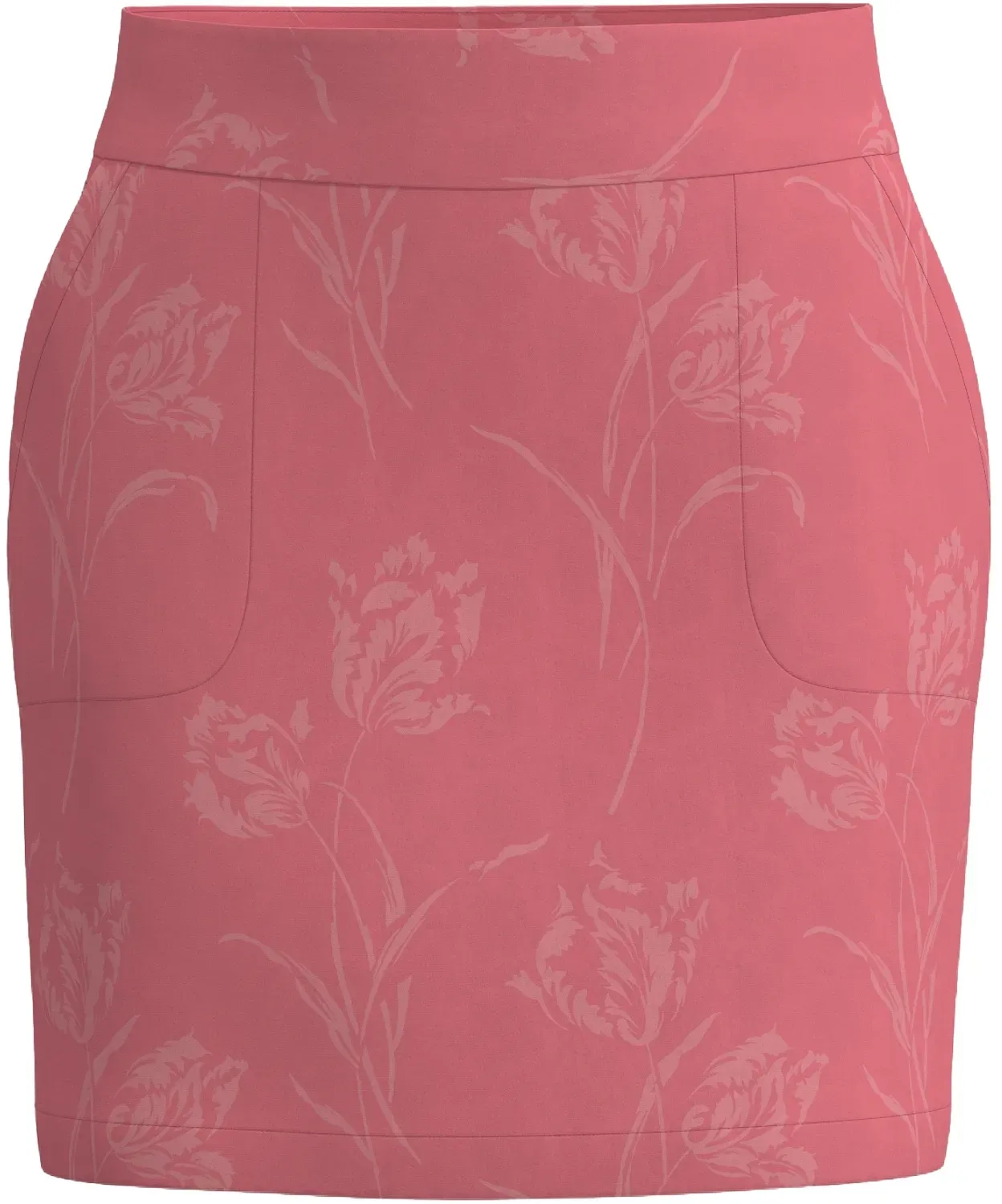 Alberto Skirt Lissy Flower Jersey reg, altrosa/creme