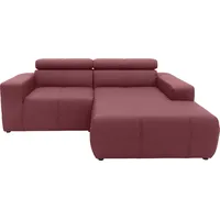 DOMO collection »Brandon kleine Ausführung B/T/H: 214/100/80 cm«, Mit Kopfteilverstellung, auch in Leder und Cord, L-Form