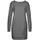 bench. loungewear Sweatkleid Grau/Schwarz 48/50