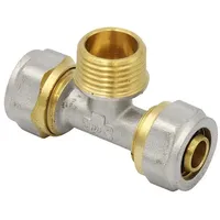 Pipetec Klemmring Schraubfitting T-Stück 16x2 mm 1/2 Zoll Aussengewinde
