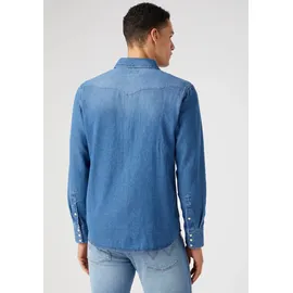 Wrangler 27mw Langarmhemd Icon Mid Stone 2XL