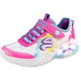 SKECHERS Rainbow Racer Sneaker, Multi Mesh/Pink Trim, 36 EU