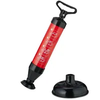 Relaxdays Pömpel Abflussreiniger Schwarz