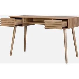 sweeek - Schreibtisch mit 2 Schubladen - Natur