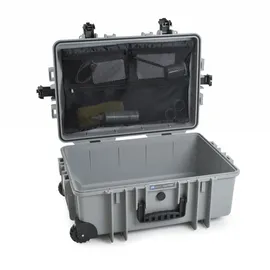 B&W International Koffer Netz-Deckeltasche schwarz