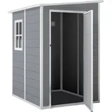 Outsunny Gartenhaus grau Kunststoff B/H/L: ca. 149x192x122 cm - grau