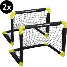 Dunlop Fußballtor Schwarz/Gelb 50 x 44 x 44 cm
