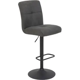 Hela Barhocker LENI Microfaser schwarz 2er Set
