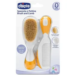 KAMM & Bürste mit Naturborsten orange ch 1 St