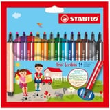 Stabilo Trio Scribbi Dreikant-Filzstift 14 St.