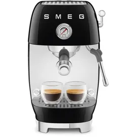 Smeg Siebträgermaschine ECF03BLEU Schwarz