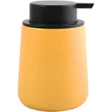 MSV Seifenspender Maonie Keramik Flüssigseifen-Spender 300ml matt Safran Gelb