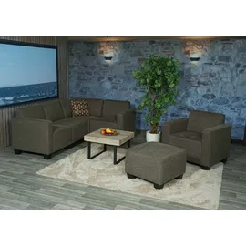 MCW Modular Sofa-System Couch-Garnitur Moncalieri 4-1-1, Stoff/Textil ~ braun