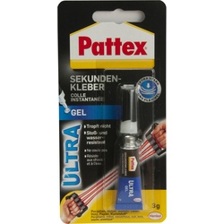 Pattex, Klebstoff, Sekundenkleber Ultra Gel (3 g, 3 ml)