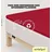 Easy Spannbettlaken für Topper Jersey Elasthan 90 x 190 - 100 x 220 cm red deep