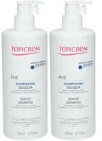 TOPICREM PH5 Shampooing Lait Douceur 2x500 ml