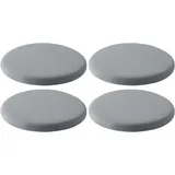 JingNian Rundes Sitzkissen Aus Memory-Schaum, 1/2/4er-pack, Rundes Hockerkissen, Rundes Stuhlkissen Für Barhocker, Rundes Bistro-stuhlkissen, Waschbar(Size:40cm(4pack),Color:grau)