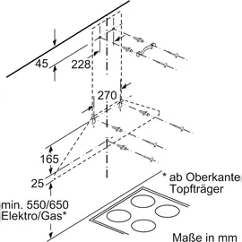 Bosch DWP66BC50 Wandhaube 60 cm