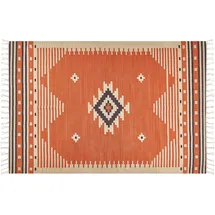 Beliani Gavar Kelimteppich 200 x 300 cm Orange