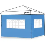 Sekey 2 Seitenteile Seitenwände Für Pavillon 3×3m Wasserdicht Für Festzelt, Partyzelt, 2 Fenster, Blau