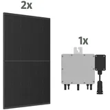 Trina Balkonkraftwerk-Set TSM-445-NEG9R.25 + SUN-M80G4-EU-Q0 - 0% MwSt. gem. § 12 Abs. 3 UStG  (Nennleistung: 890 W, L x B x H: 176,2 x 113,4 x 3 cm, 2 Stk.)
