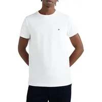 Tommy Hilfiger Core Stretch Slim Fit C Kurzarm-T-Shirt White 2XL