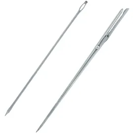 Westmark 1 Spicknadel + 1 Dressiernadel, Länge: 18 cm/19 cm, Rostfreier Edelstahl, Silber, 126722E6