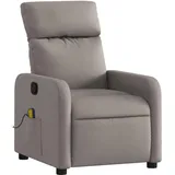 vidaXL Massagesessel Taupe Stoff