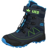 LICO Jungen Sundsvall Vs Schneestiefel, Marine Blau Lemon, 36 EU