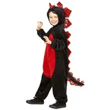 Widmann Schwarzer Drache Kinderkostüm 4-5 Jahre 116