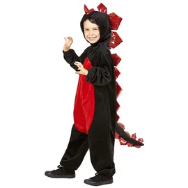 Widmann Schwarzer Drache Kinderkostüm 4-5 Jahre 116