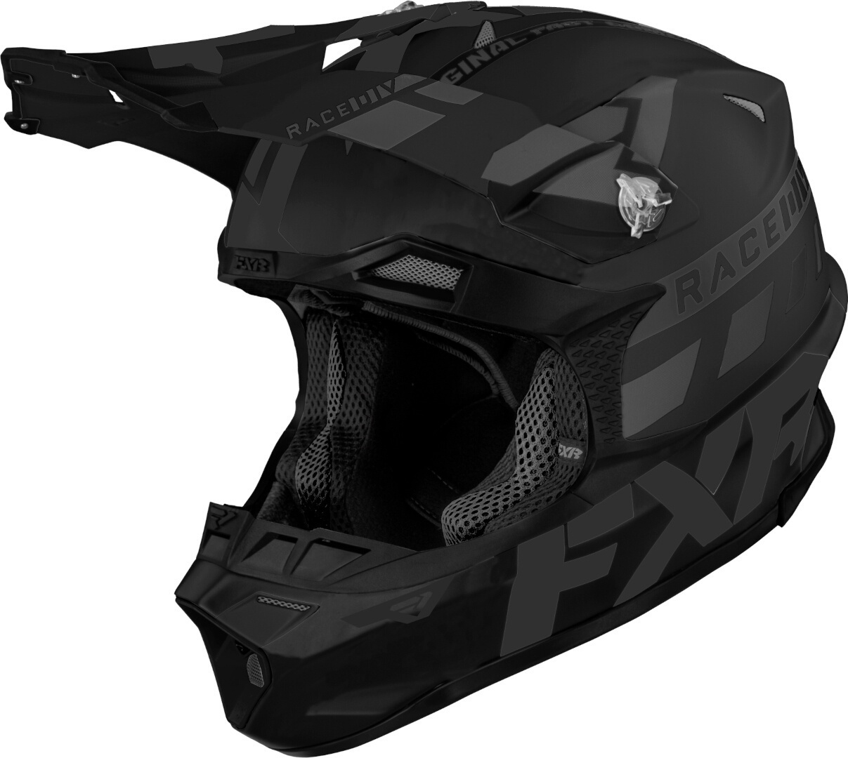 FXR Blade Race Div Motorcross helm, zwart, S