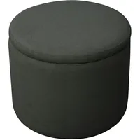 Svita Amber Aufbewahrungsbox mit Deckel Hocker mit Stauraum Sitzhocker Anthrazit