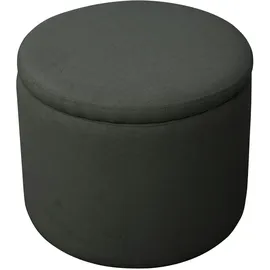 Svita Amber Aufbewahrungsbox mit Deckel Hocker mit Stauraum Sitzhocker Anthrazit