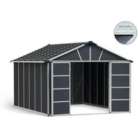 CANOPIA Gerätehaus Yukon 3,95 x 3,32 x 2,52 m grau