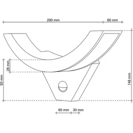 sebson LED Aussenleuchte mit Bewegungsmelder Wandleuchte anthrazit LED Sensor / Grau/Weiß