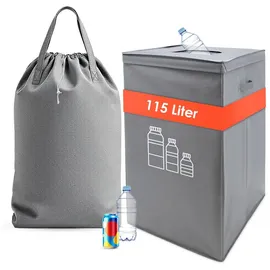 Spetebo Flaschensammler 115 l 1-tlg. grau