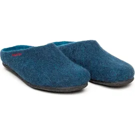 Gottstein Magicfelt Hausschuh Filz Pantoffeln, blau 40