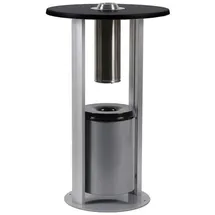 Showdown® Displays Smoking Table Standaschenbecher silber, 1 St.
