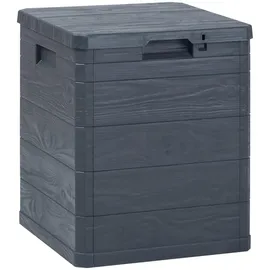furnicato Garten-Aufbewahrungsbox 90 L 44,5 x 50 x 42,5 cm Anthrazit